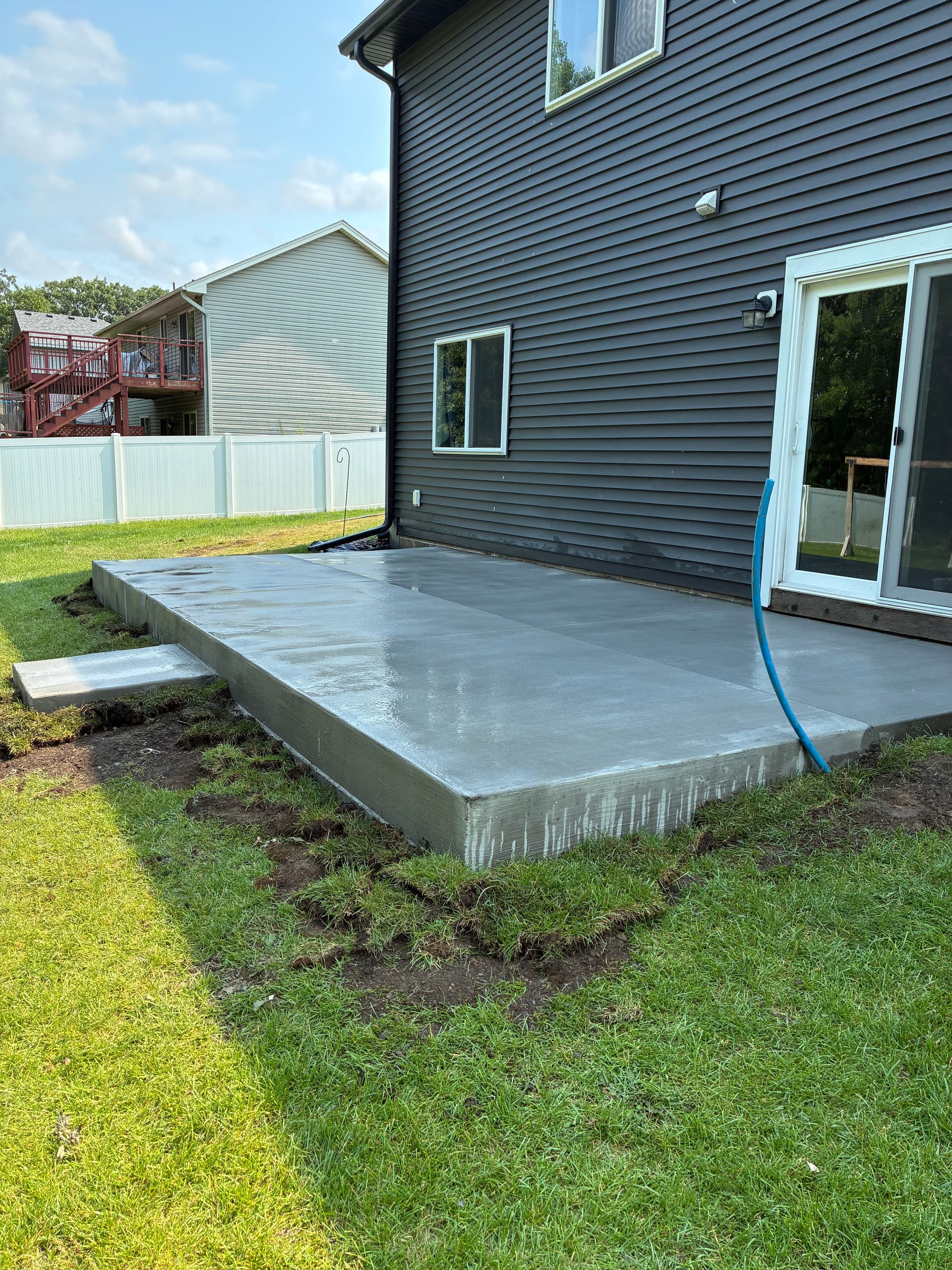 Gallery photos for Fresh Concrete Patio Gives This Backyard a Solid Foundation: Image #1