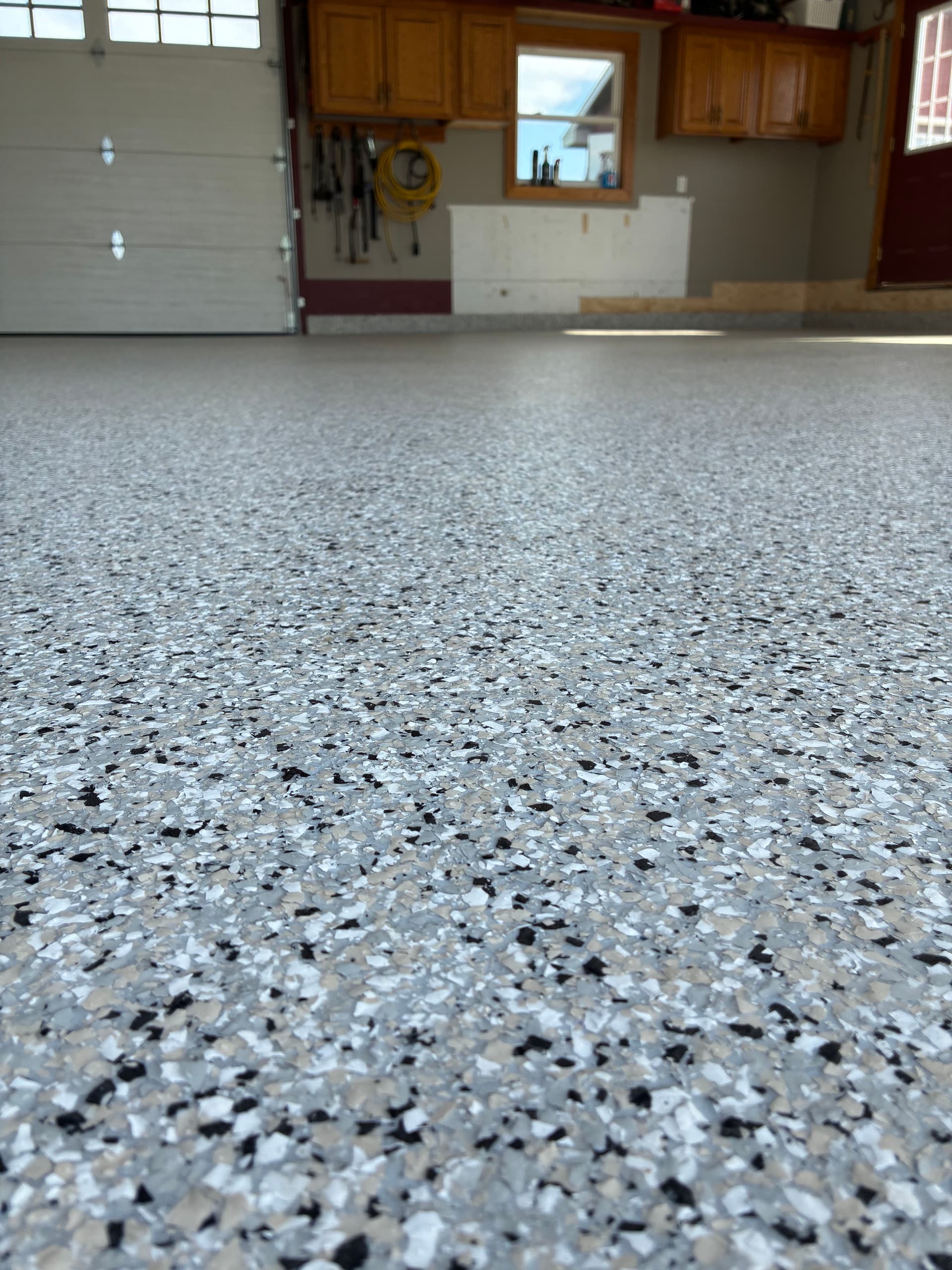 New Concrete Driveway and Epoxy Garage Floor Done Right